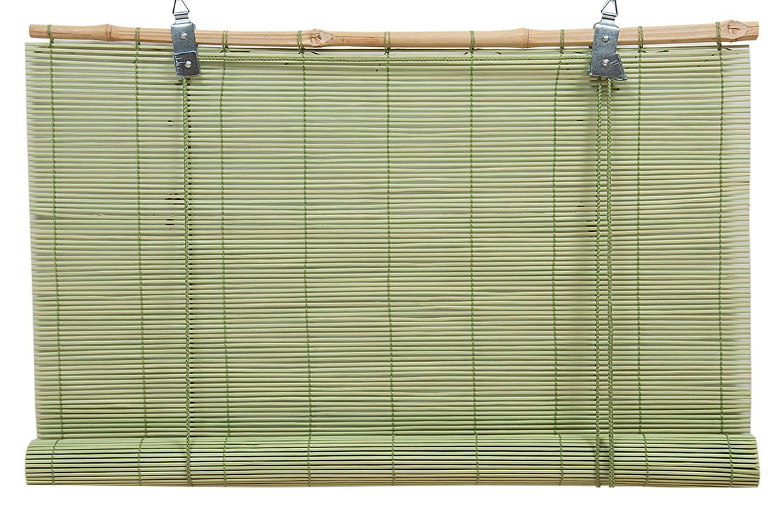 Бамбуковая рулонная штора Bamboo 010 (мята) 80*160см. 
